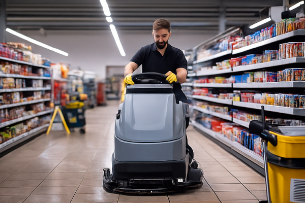 Supermarktreinigung